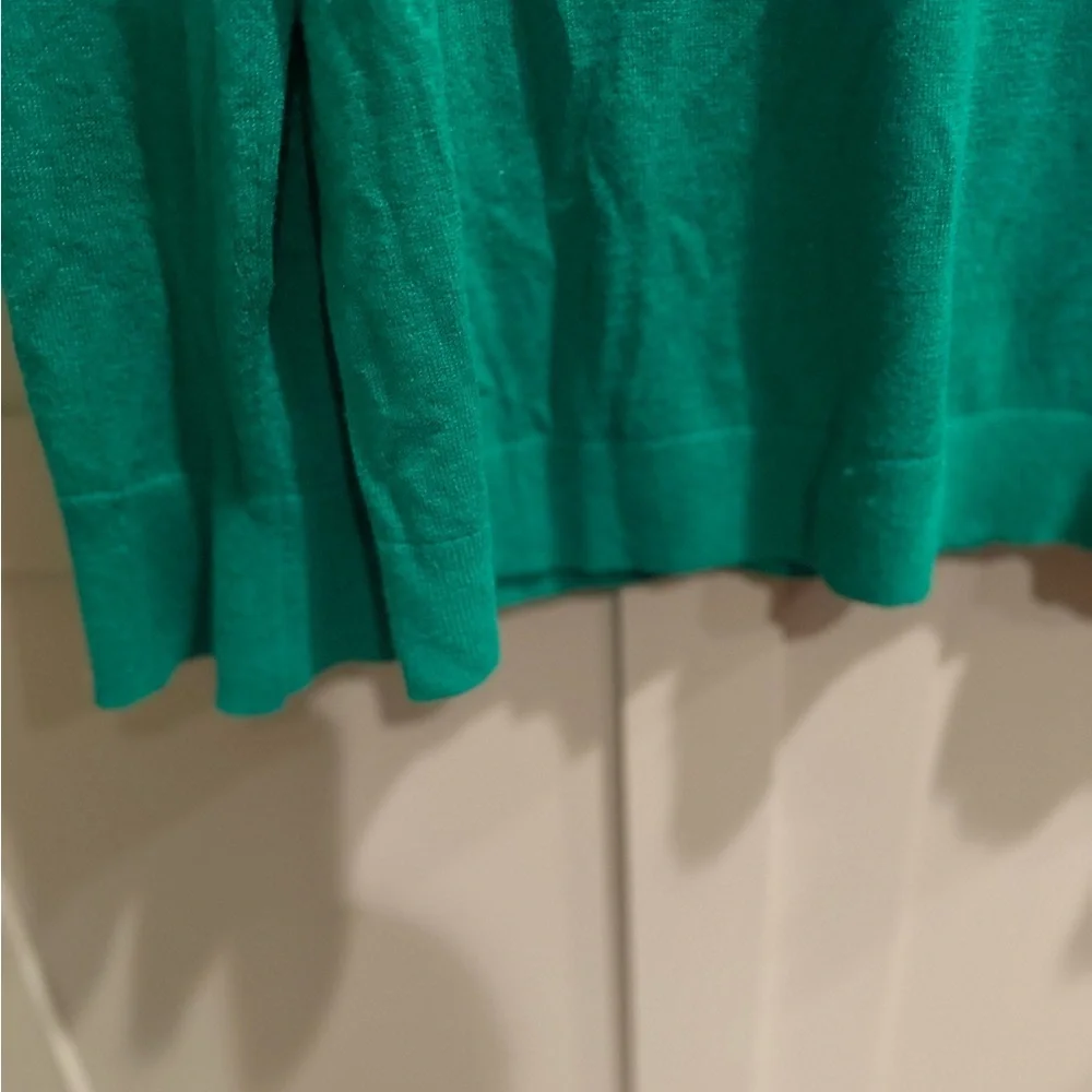 EUC Talbots Vibrant Green L/S Wool Blend Sweater SZ L - Picture 4 of 11